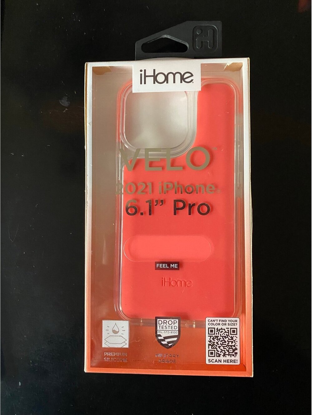 iHome Velo Silicone Impact Case for 2021 iPhone 6.1 inch Pro  Coral